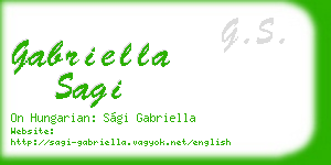 gabriella sagi business card