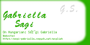 gabriella sagi business card